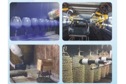 spray coating machine for glass bottles